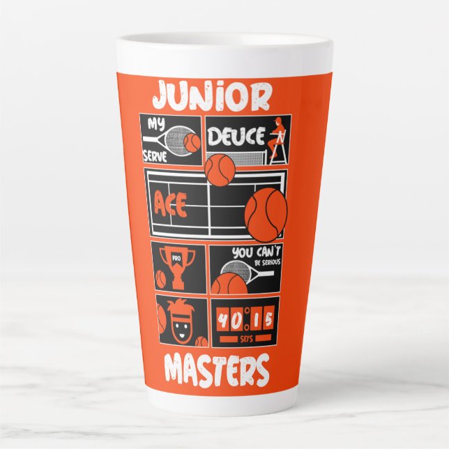 Junior Boys Tennis Player Milchtasse (Vorderseite)