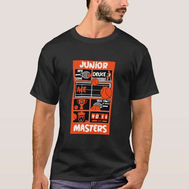 Junior Boys Tennis Player T-Shirt (Vorderseite)