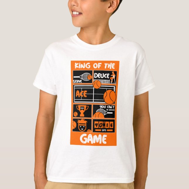 Junior Boys Tennis Player T-Shirt (Vorderseite)