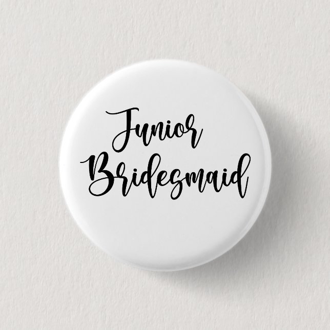Junior Bridesmaid Button (Vorderseite)