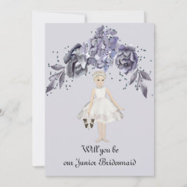 Junior Bridesmaid Request Slate Blue Series
