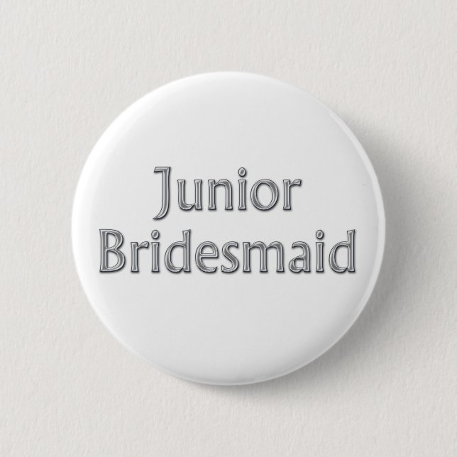 Junior Bridesmaid Wedding Button (Vorderseite)