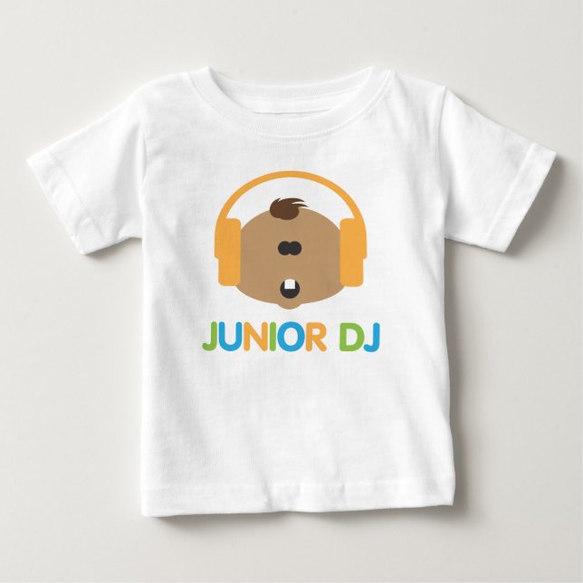 Junior DJ - Baby Brown - Kleinkind Tshirt (Vorderseite)