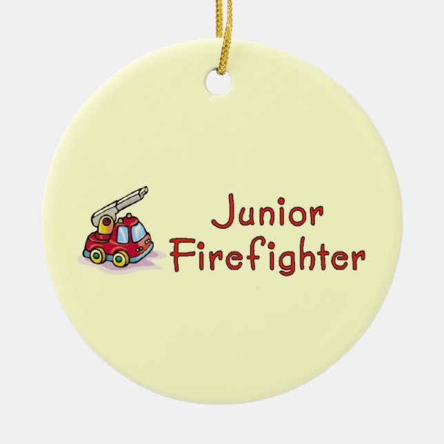 Junior Firefighter Keramikornament (Vorne)
