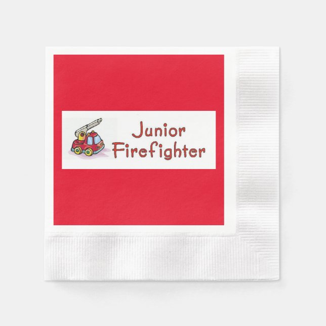 Junior Firefighter Serviette (Vorderseite)