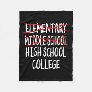 Junior High Abschluss - Funny Middle School Gradu Fleecedecke
