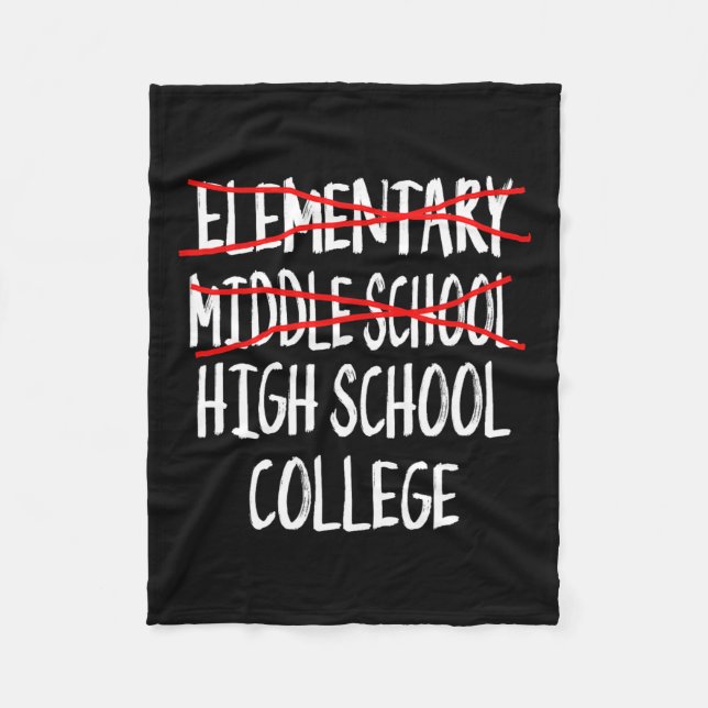 Junior High Abschluss - Funny Middle School Gradu Fleecedecke (Vorderseite)