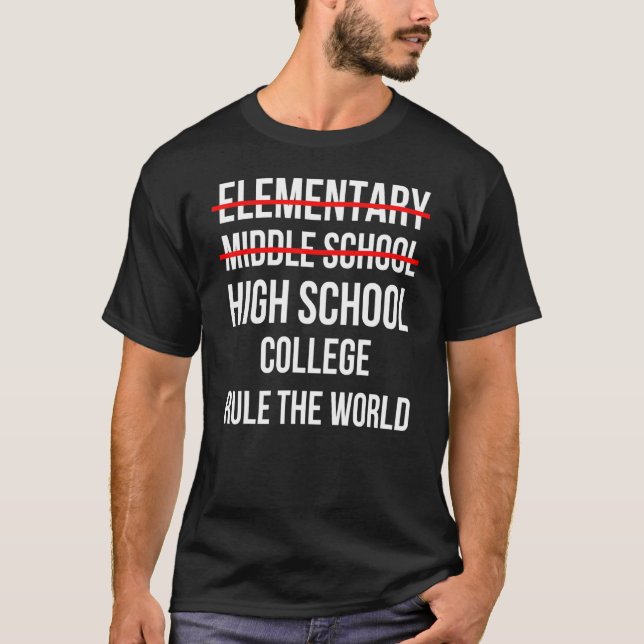 Junior High Abschluss Middle School Abschluss T-Shirt (Vorderseite)