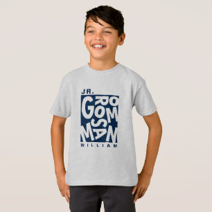 Junior Jr. Brautführer, Hochzeitsgesellschaft, Nav T-Shirt