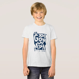 Junior Jr. Brautführer, Hochzeitsgesellschaft, Nav Tri-Blend Shirt