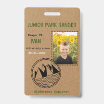 Junior Park Ranger Birthday Party Abzeichen