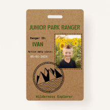 Junior Park Ranger Birthday Party Abzeichen