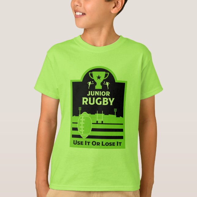 Junior Rugby Players T - Shirt (Vorderseite)