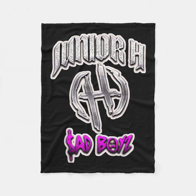 Junior Sad Boyz Corridos Tumbados H Belicos Mexiko Fleecedecke (Vorderseite)