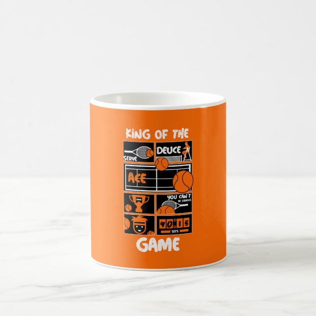 Junior Tennis Player T - Shirt Kaffeetasse (Mittel)