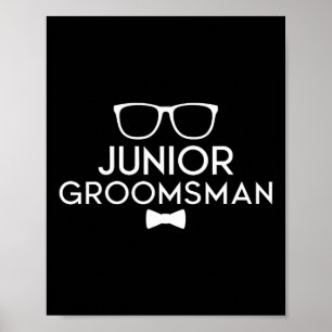 Junior Trauzeuge Groom Wedding Party Poster