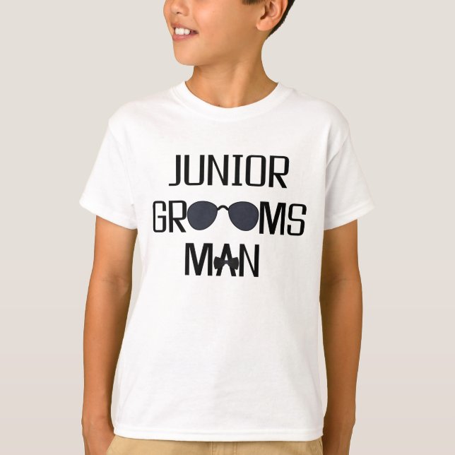 Junior Trauzeuge Wedding Party T-Shirt (Vorderseite)