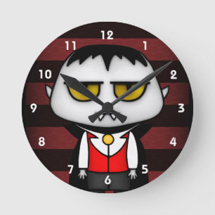 Junior Vampire Runde Wanduhr