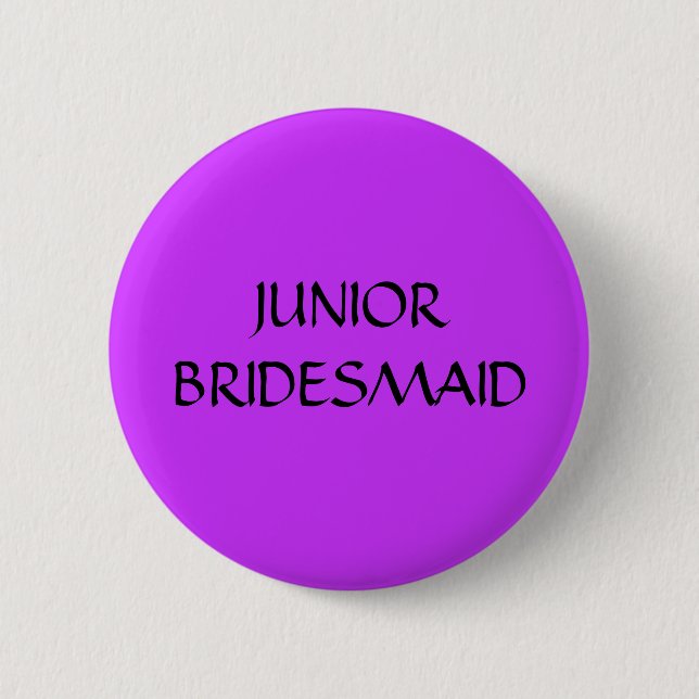 JUNIORbrautjungfer - Knopf Button (Vorderseite)