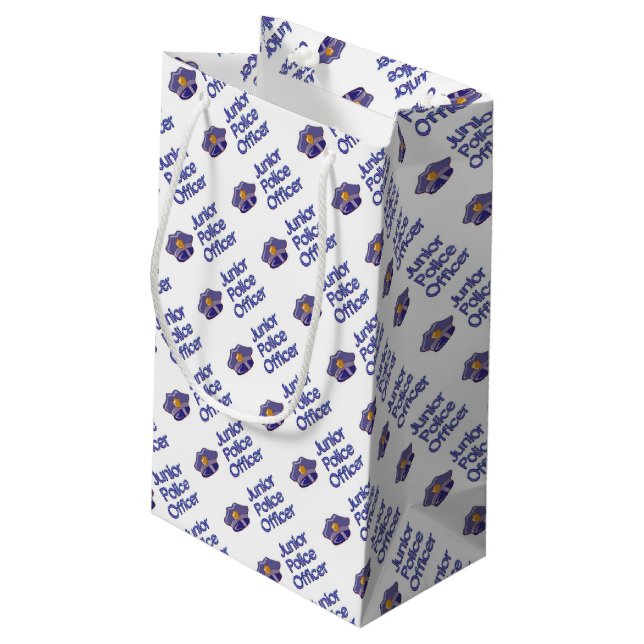 JuniorPolizeibeamte Kleine Geschenktüte (Rückseite Schrägansicht)