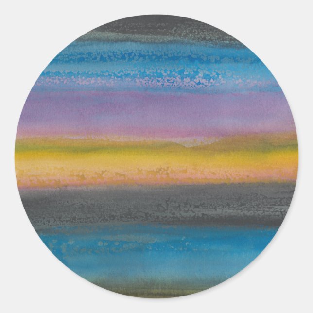 Juniper Mist I Runder Aufkleber (Vorderseite)