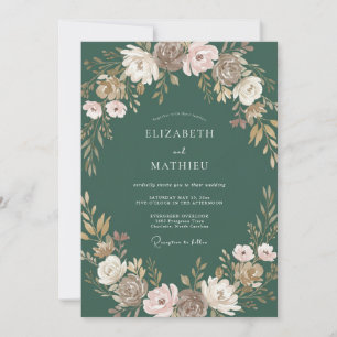 Juniper Painted Petal Hochzeit Einladung