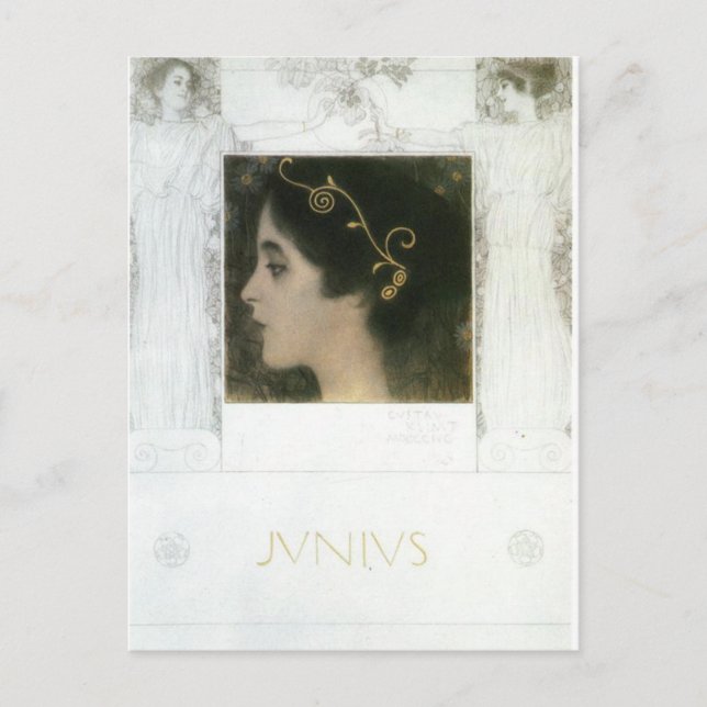 Junius von Gustav Klimt Postkarte (Vorderseite)