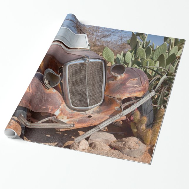 Junk-Auto Geschenkpapier (Ungerollt)