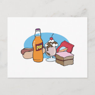 Junk Food Galore Postkarte