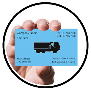 Junk Hauling Cleanup Business Cards Visitenkarte