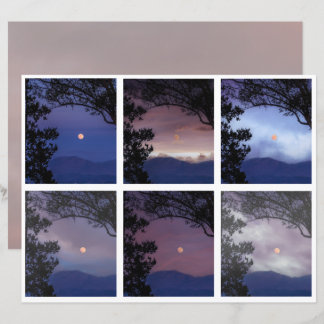 Junk Journal Fee Skies Moon Trees Fantasy 1-6