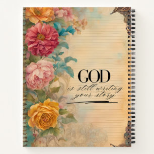 Junk Journal Gott schreibt deine Geschichte immer Notizbuch