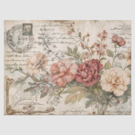 Junk Journal-Vintage Rose Seidenpapier
