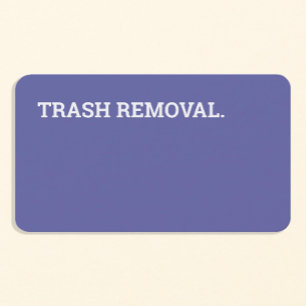 Junk Removal Trash Recycelnd Visitenkarte 2022