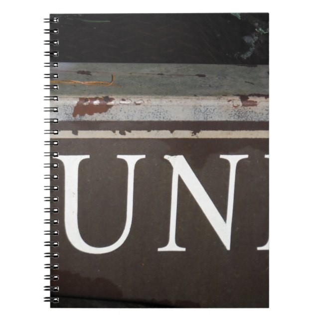 Junk: Vintages Truck-Zeichen Notizblock (Vorderseite)