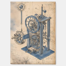 Junk-Zeitschrift für Steampunk Machinery Magnet