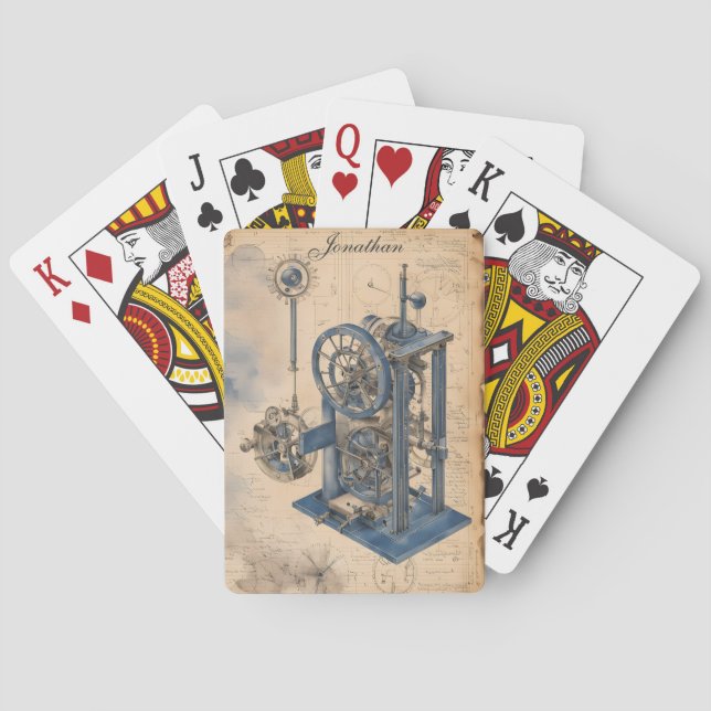 Junk-Zeitschrift für Steampunk Machinery Spielkarten (Rückseite)
