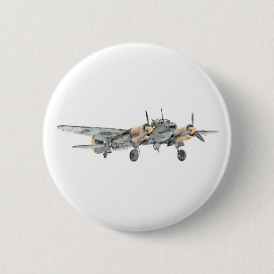 Junkers Ju 88 Bomber-Flugzeug Button
