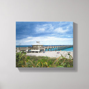 Juno Beach Pier Leinwanddruck
