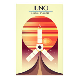 Juno - Mission to Jupiter Space Art Fotodruck