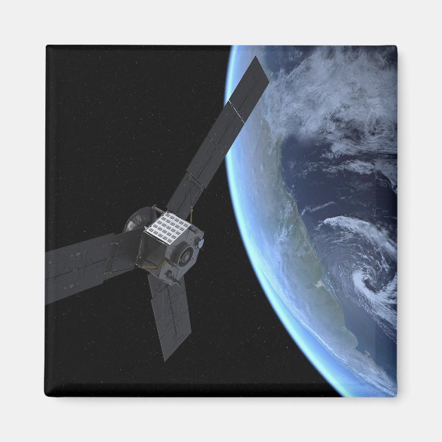 Juno Raumfahrzeug während der Erde Flyby Magnet (Vorne)