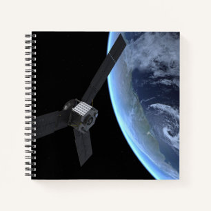 Juno Raumfahrzeug während der Erde Flyby Notizbuch