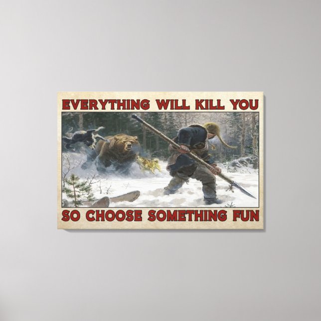 Junter Everthing wird euch Leinwand Poster Decke u (Vorderseite)