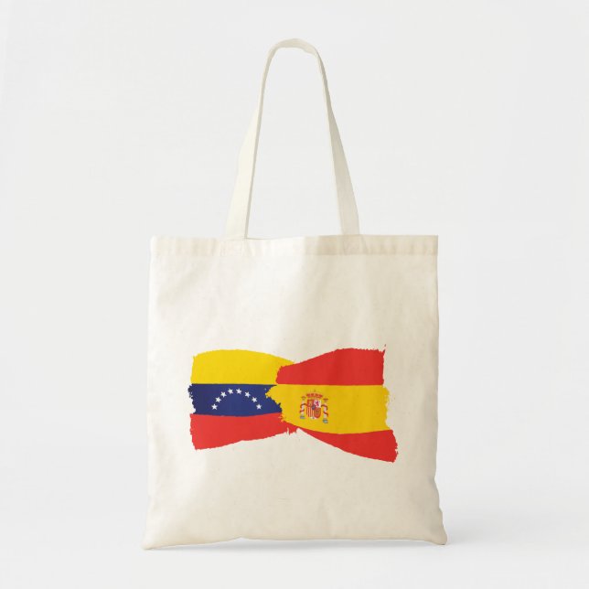Juntos Venezuela und Spanien Venezuela Spain flag Tragetasche (Vorne)