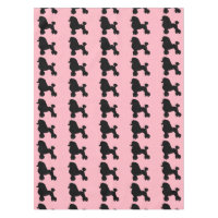 Jupe de caniche rose inspirée nappe
