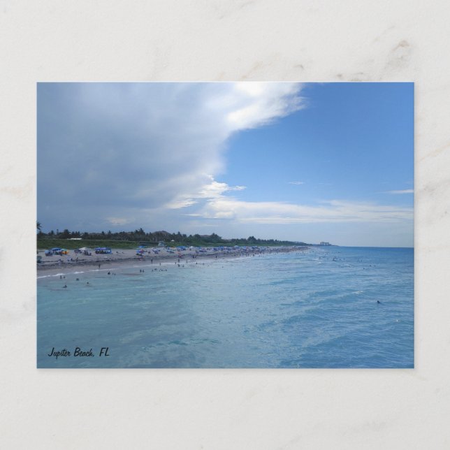 Jupiter Beach Fl Postkarte (Vorderseite)