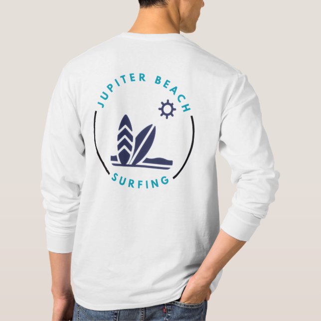 Jupiter Beach Floride Surf T-Shirt (Dos)