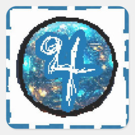 Jupiter Day Quadratischer Aufkleber