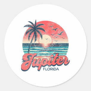Jupiter Florida _1 Runder Aufkleber