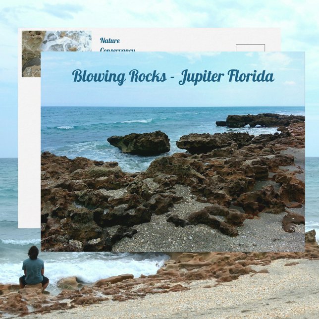 Jupiter Florida BlowRocks fotografisch Postkarte (Von Creator hochgeladen)